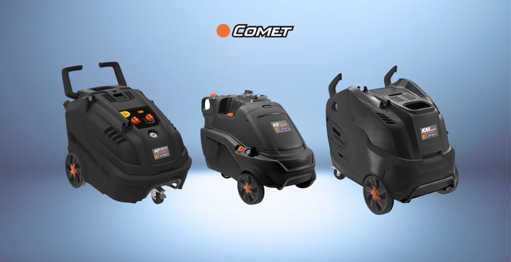LA NUOVA GENERAZIONE DI IDROPULITRICI AD ACQUA CALDA COMET