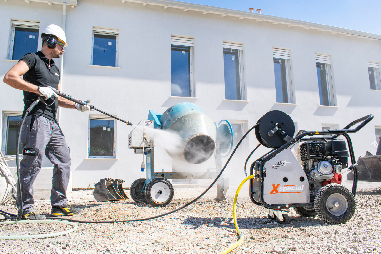 Pulizia cantieri con l'idropulitrice
