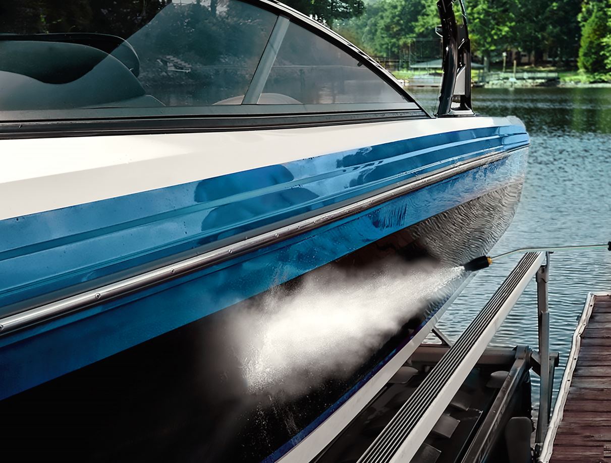 HOW TO CLEAN THE BOAT AND MOTORHOME THOROUGHLY WITH A PRESSURE WASHER